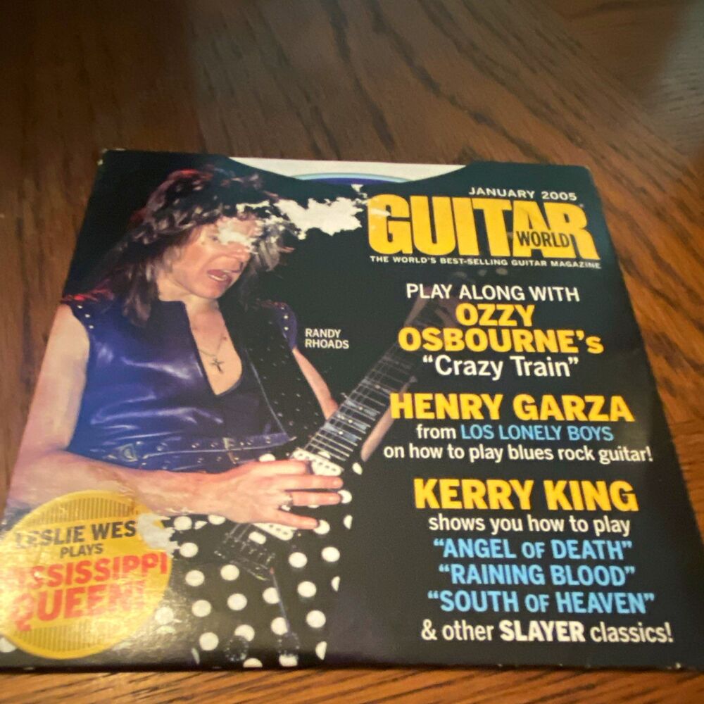 Guitar World January 2005 Issue w/ CD Ozzy Osbourne Randy Rhoads Slayer